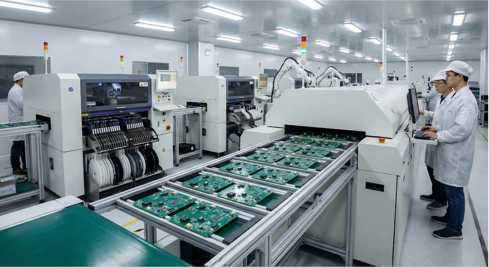 家电控制板SMT贴片生产线-PCBA自动化组装与品质检测