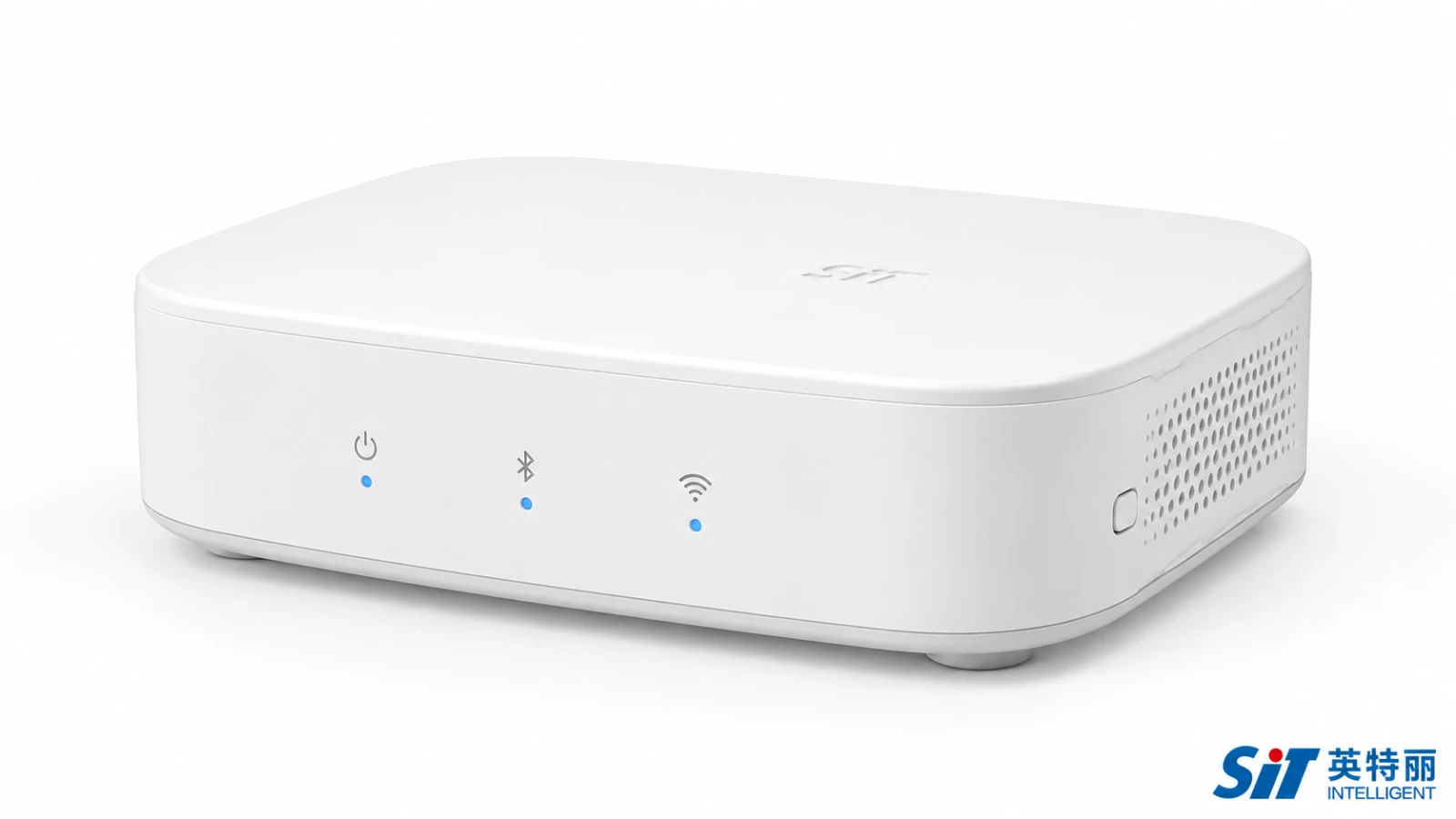 医疗WiFi蓝牙数据采集网关产品-床旁桌面形态与指示灯设计示意