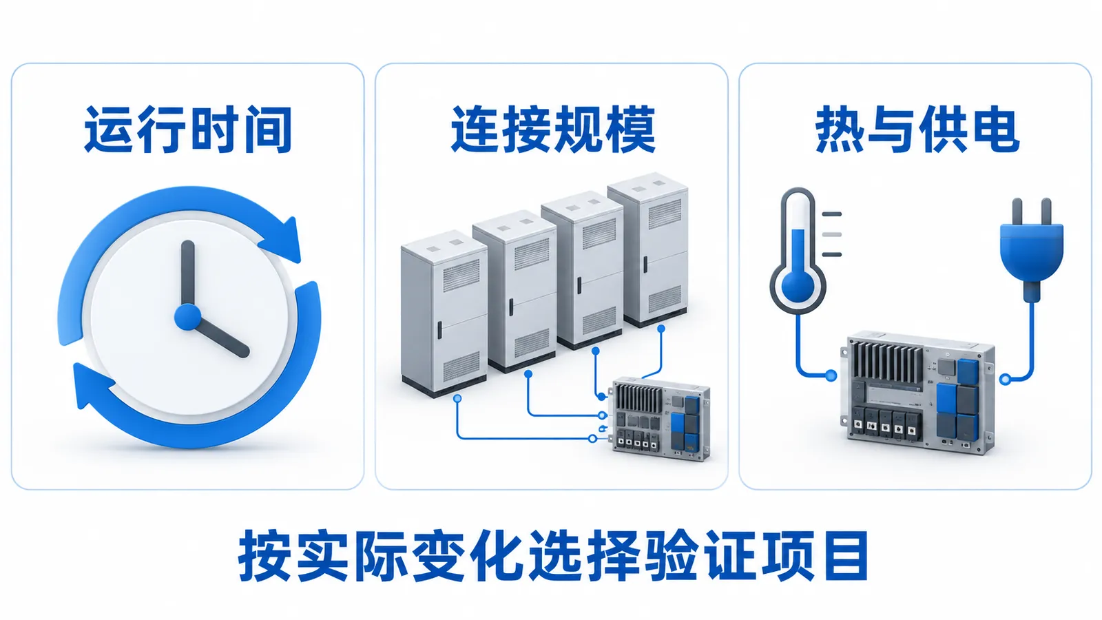 储能从2小时改4小时,哪些工况变化需要重做控制板验证?(图1) 储能控制板工况变更验证-运行时间、连接规模、热与供电三类变化