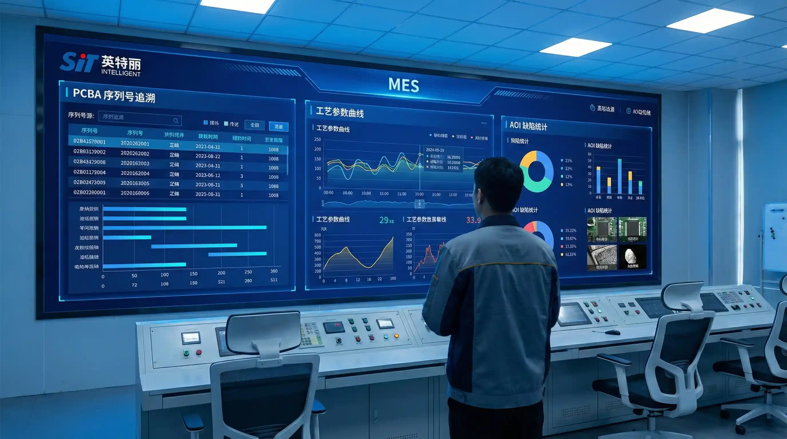 PCBA激光打码与SMT产线现场