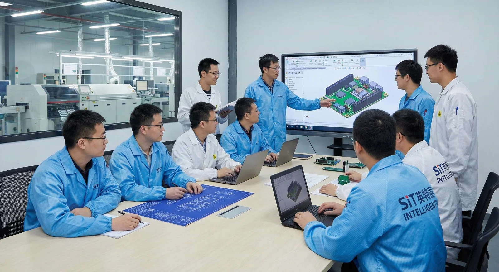 ODM研发团队进行产品设计讨论